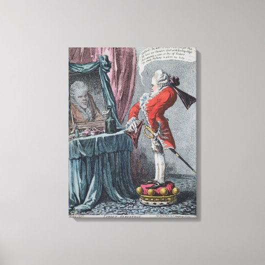 Lordly Elevation, pub. van Hannah Humphrey, 1802 Canvas Afdruk (Voorkant)