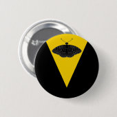 l'Ordre du Papillon-knop Ronde Button 5,7 Cm (Voorkant /achterkant)