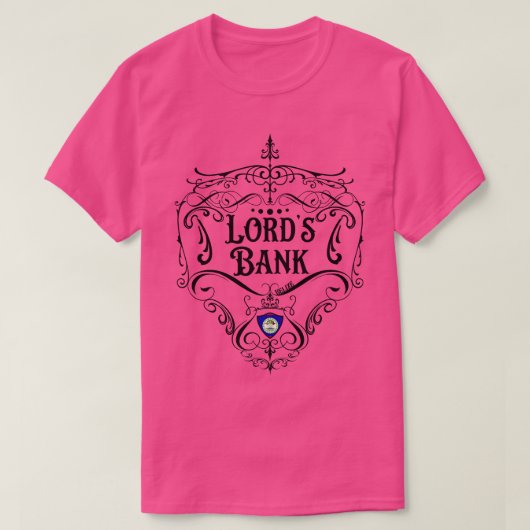 Lords Bank ontwerp 1 T-shirt (Design voorkant)