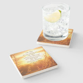 Lord's Blessing Numbers 6:24-26 Bijbelverse Stenen Onderzetter (Zijkant)