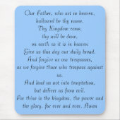 Lords gebed mousepad muismat (Voorkant)