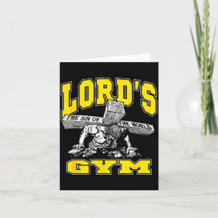 Lords Gym - Lord's De Zonde Van De Wereld Jezus  Kaart
