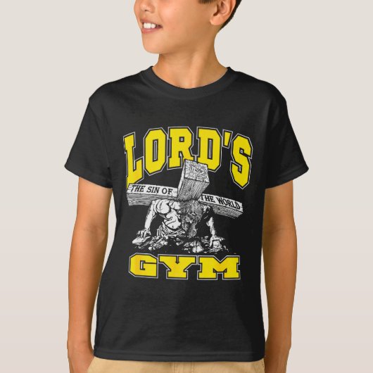 Lords Gym - Lord's The Sin Of World Jesus  T-shirt (Voorkant)