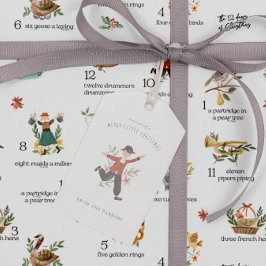 Lords Leaping | 12 dagen kerstvakantie Cadeaulabel