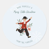Lords Leaping | 12 dagen kerstvakantie Ronde Sticker (Voorkant)