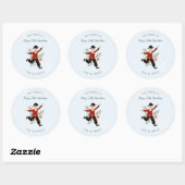 Lords Leaping | 12 dagen kerstvakantie Ronde Sticker (Vel)