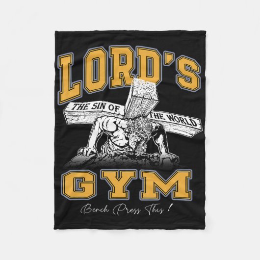 Lord's Lovely Bodybuilder Gym Gewichtheffen Fleece Deken (Voorkant)