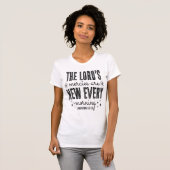 Lord's Mercies New Every Morning Lamentations T-shirt (Voorkant volledig)