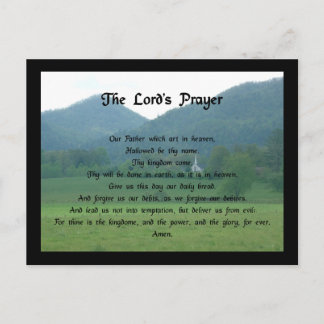 Lord's Prayer bij Wolf Fork Valley Briefkaart
