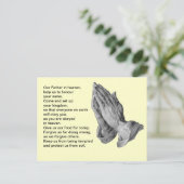 Lord's Prayer Briefkaart (Staand voorkant)