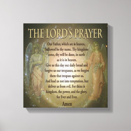 Lord's Prayer Canvas Afdruk (Voorkant)