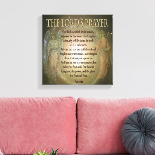 Lord's Prayer Canvas Afdruk (Insitu (Woonkamer))