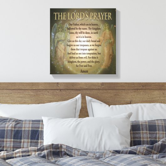 Lord's Prayer Canvas Afdruk (Insitu (Slaapkamer))