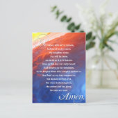 Lords Prayer Christelijk Inspirerend Spiritueel Briefkaart (Staand voorkant)