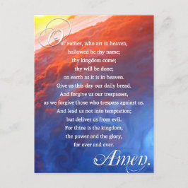 Lords Prayer Christelijk Inspirerend Spiritueel Briefkaart