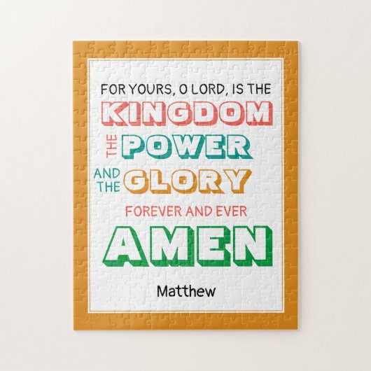 LORDS PRAYER Christelijk Legpuzzel (Verticaal)