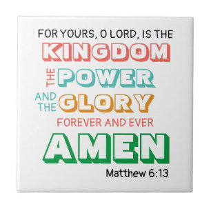 LORDS PRAYER Christelijk Tegeltje