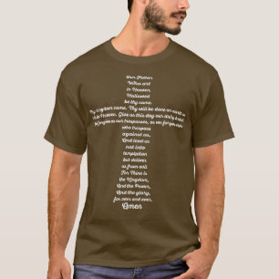 Lords Prayer Cross van Christelijke T - shirts van