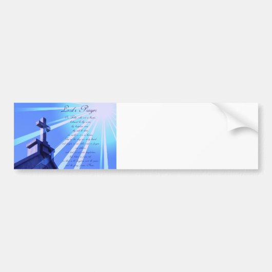 Lord's Prayer Design Bumpersticker (Voorkant)