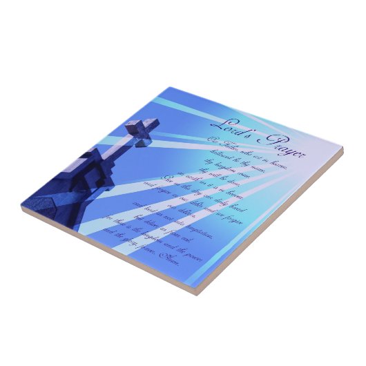 Lord's Prayer Design Tile Tegeltje (Zijkant)