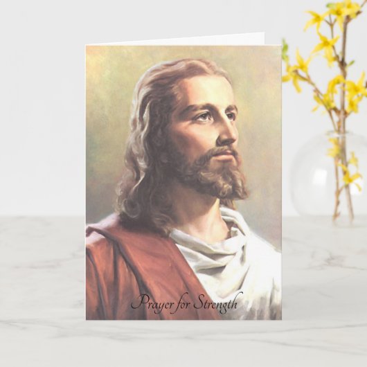 Lord's Prayer for Strength Kaart (Gele Bloem)