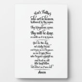 Lord's Prayer Fotoplaat (voorkant)