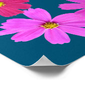 Lord's Prayer in een Roze Cosmos Lijst Poster (Hoek)