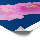 Lord's Prayer in een roze Hollyhock-Lijst Poster (Hoek)