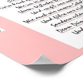 Lord's Prayer in het Duits Poster (Hoek)