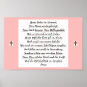 Lord's Prayer in het Duits Poster (Voorkant)