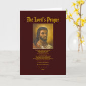 Lord's Prayer Kaart (Gele Bloem)