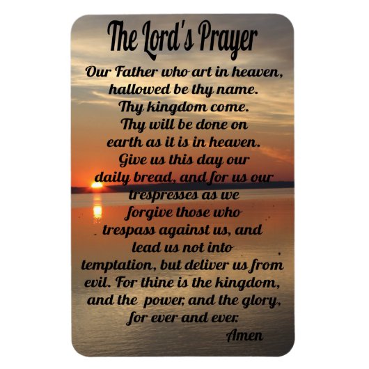 Lord's Prayer Magneet (Verticaal)