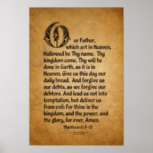 Lord's Prayer (onze vader...) Poster