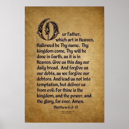 Lord's Prayer (onze vader...) Poster (Voorkant)