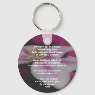 Lord's Prayer Our Father Clematis Inspirerend Sleutelhanger