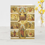 Lords Prayer "Pater Poster" Onze vader Jezus Kaart (Gele Bloem)