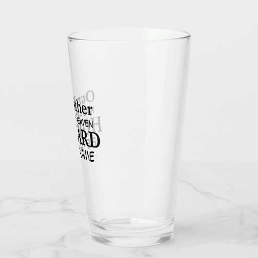 Lord's Prayer Pint Glass Glas (Links)