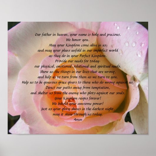 Lord's Prayer Poster (Voorkant)