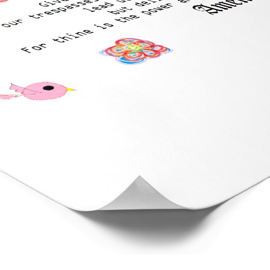 Lord's Prayer Poster (Hoek)