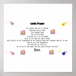 Lord's Prayer Poster