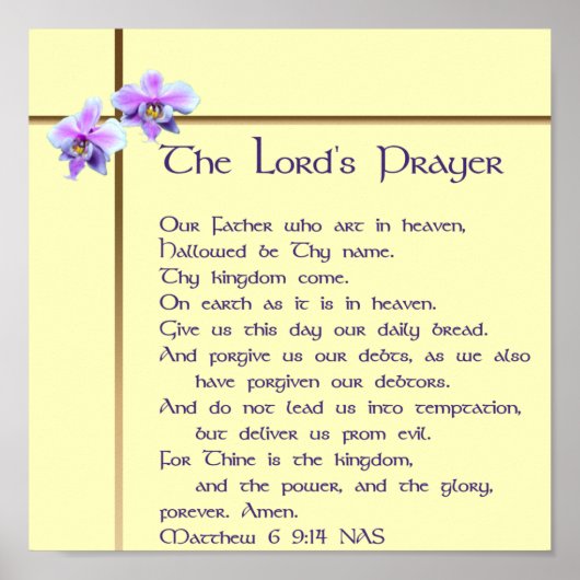 Lord's Prayer Poster (Voorkant)