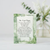 Lord's Prayer Waterverf Botanische Poster Print Briefkaart (Staand voorkant)