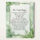Lord's Prayer Waterverf Botanische Poster Print Planner (Achterkant)