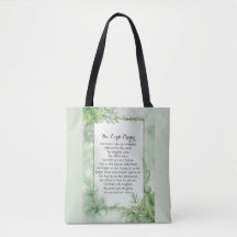 Lord's Prayer Waterverf Botanische Poster Print
