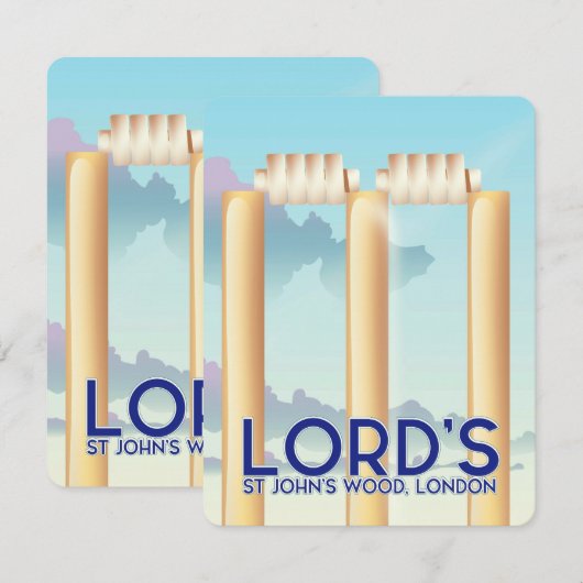 Lord's St John's Wood, Londen (Voorkant / Achterkant)