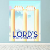 Lord's St John's Wood, Londen Canvas Afdruk (Insitu (Houten vloer))