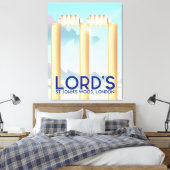 Lord's St John's Wood, Londen Canvas Afdruk (Insitu (Slaapkamer))