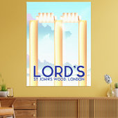 Lord's St John's Wood, Londen Canvas Afdruk (Insitu (Woonkamer))