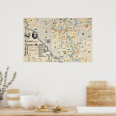 Lords van het Poster van de Sierra Madre Map (Keuken)