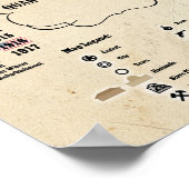 Lords van het Poster van de Sierra Madre Map (Hoek)